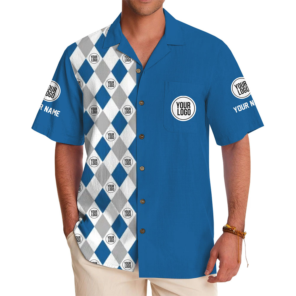 [15 Colors] Personalized Team Hawaiian Shirt Featuring Logo and Name - variant image 1