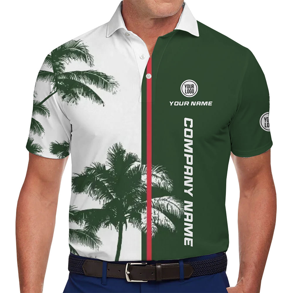 Professional Palm-Themed Polo with Your Company Branding - variant image 1