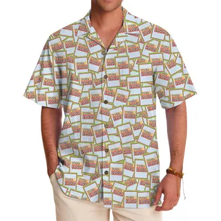 Full Print Custom Logo Button Up Shirt With Live Preview