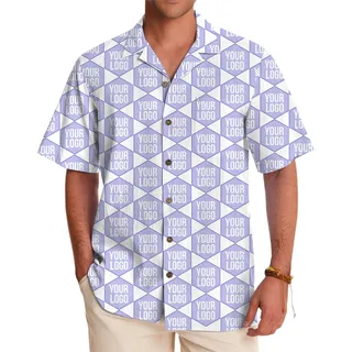 Custom All Over Print Hawaiian Shirt With Business Logo
