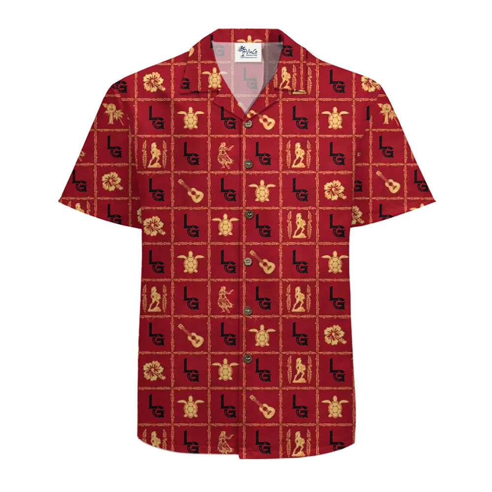 Sophisticated Custom Hawaiian Shirt with Island Designs and Branding