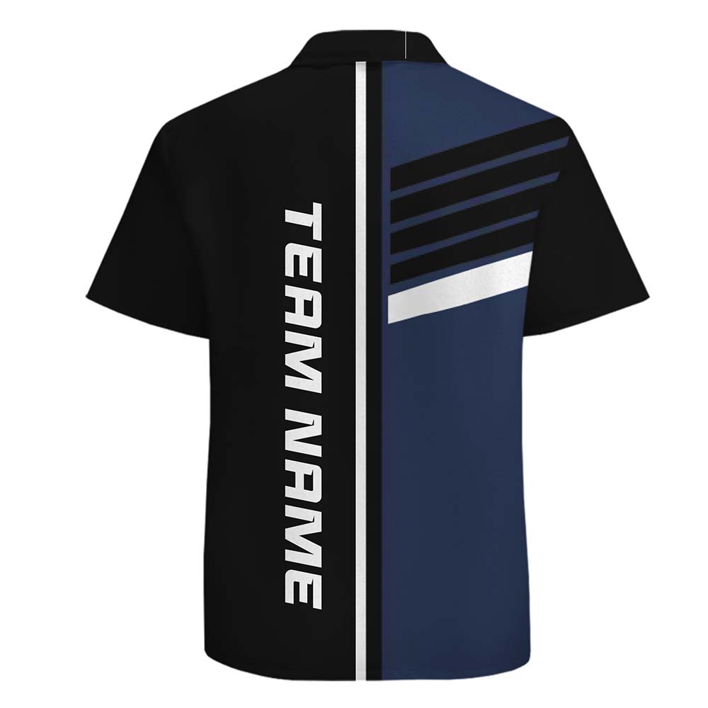 Custom Vertical Name And Logo Hawaiian Shirt