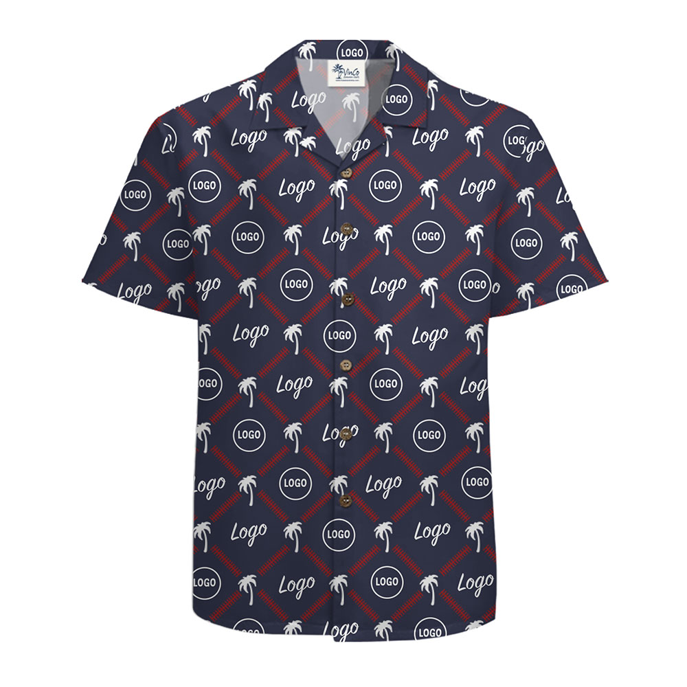 Custom Logo Hawaiian Shirt with Classic Island-Inspired Design