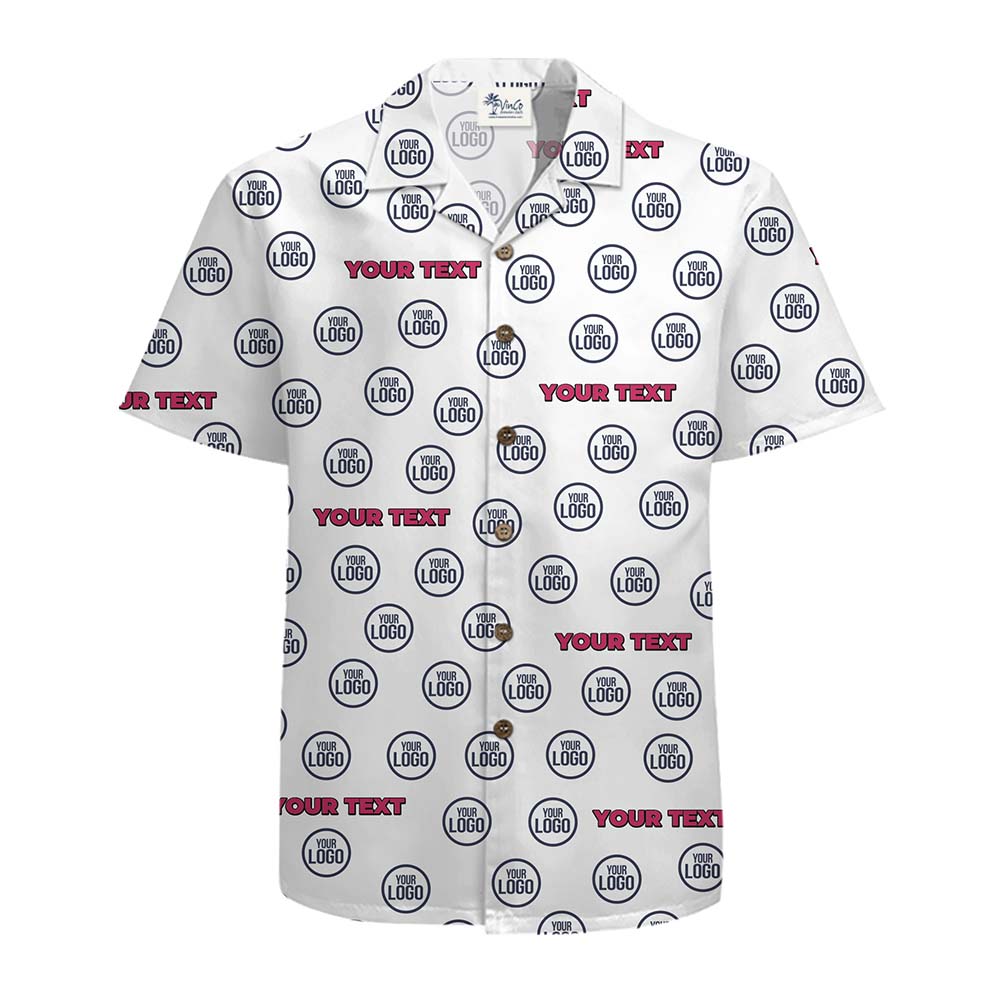 Custom Team Name And Logo All Over Hawaiian Shirt