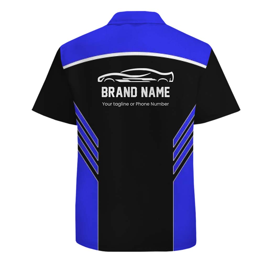 Personalized Mechanic Team Hawaiian Shirt - Custom Name, Tagline Or Phone Number