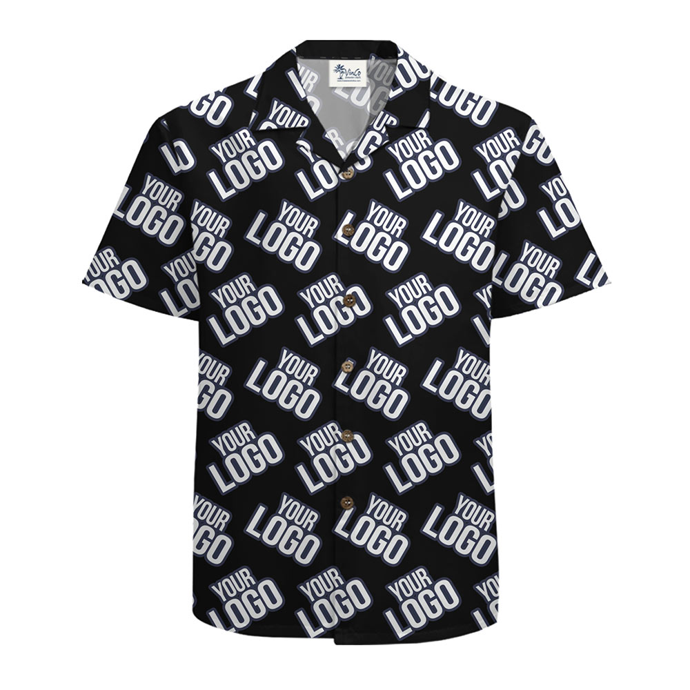 Custom Logo Signature Hawaiian Shirt Live Preview