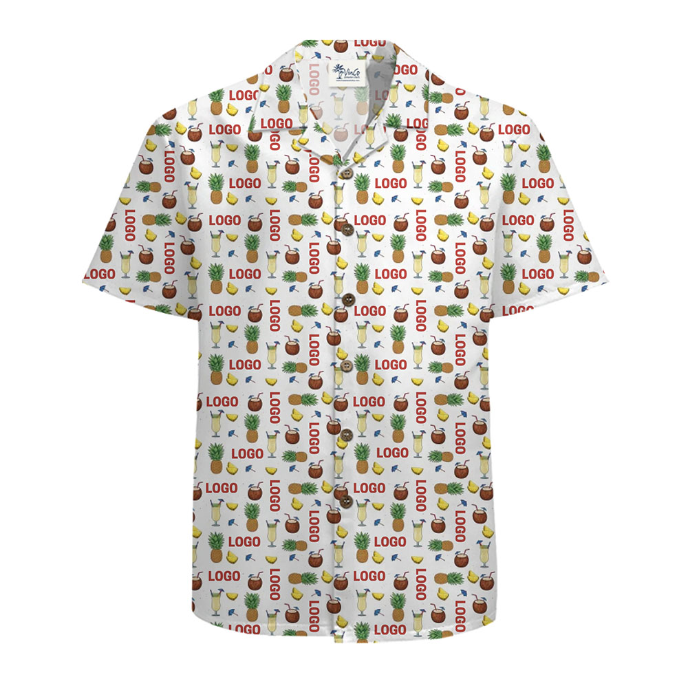 Unique Custom Hawaiian Shirt Featuring Your Logo and Island Vibes