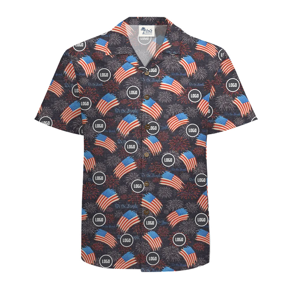 Celebrate American Pride with a Customizable Patriotic Hawaiian Shirt
