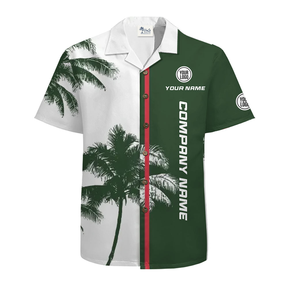 Stylish Logo Hawaiian Shirt with Tropical Professional Design