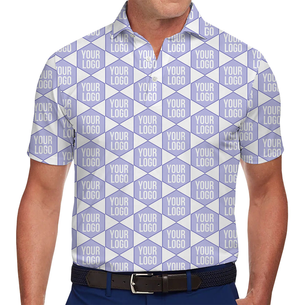 Customize Business Polo Shirt With All Over Print Logo - variant image 1