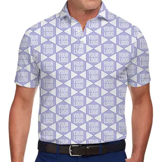 Customize Business Polo Shirt With All Over Print Logo