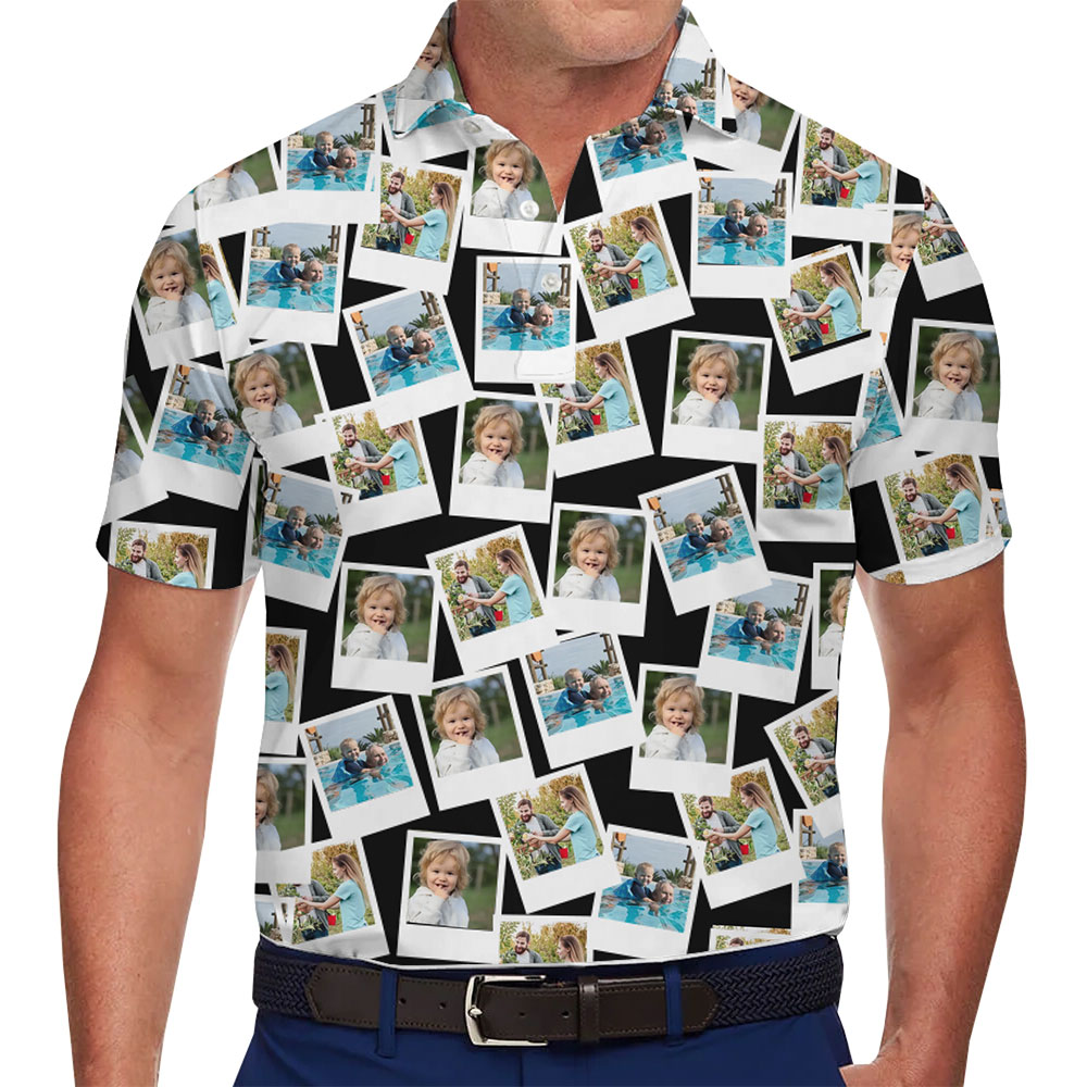 Personalized Polo Shirt with Your Favorite Photo Memories - variant image 1
