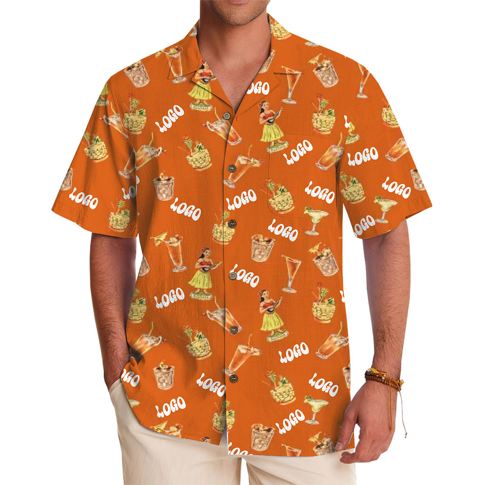 Hawaiian Shirt for Events Featuring Custom Logo and Vibrant Island Patterns - variant image 1