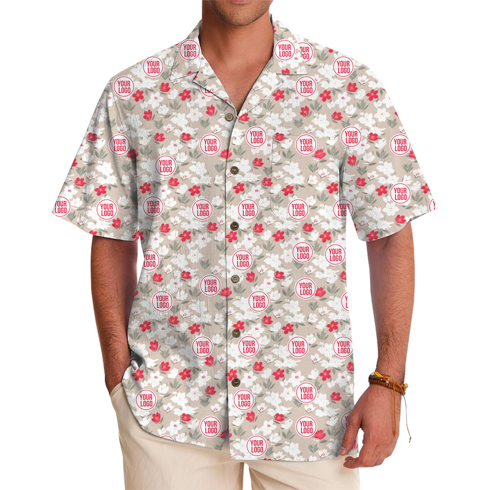 Unique Customizable Logo Shirt with Vibrant Floral Design - variant image 1