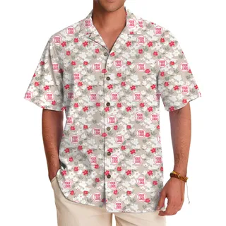 Unique Customizable Logo Shirt with Vibrant Floral Design