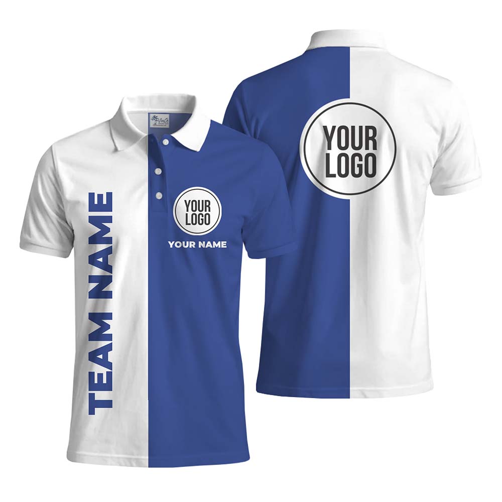 Executive Split Custom Logo Polo With Text
