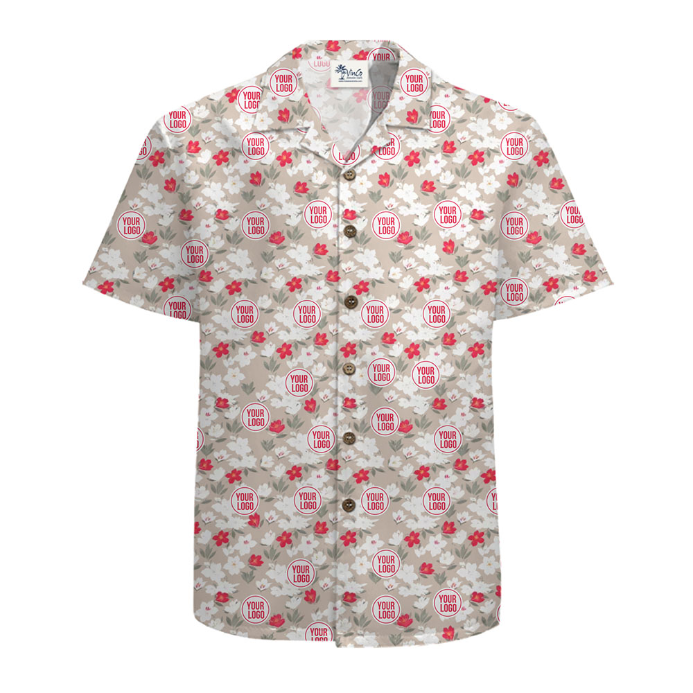 Unique Customizable Logo Shirt with Vibrant Floral Design
