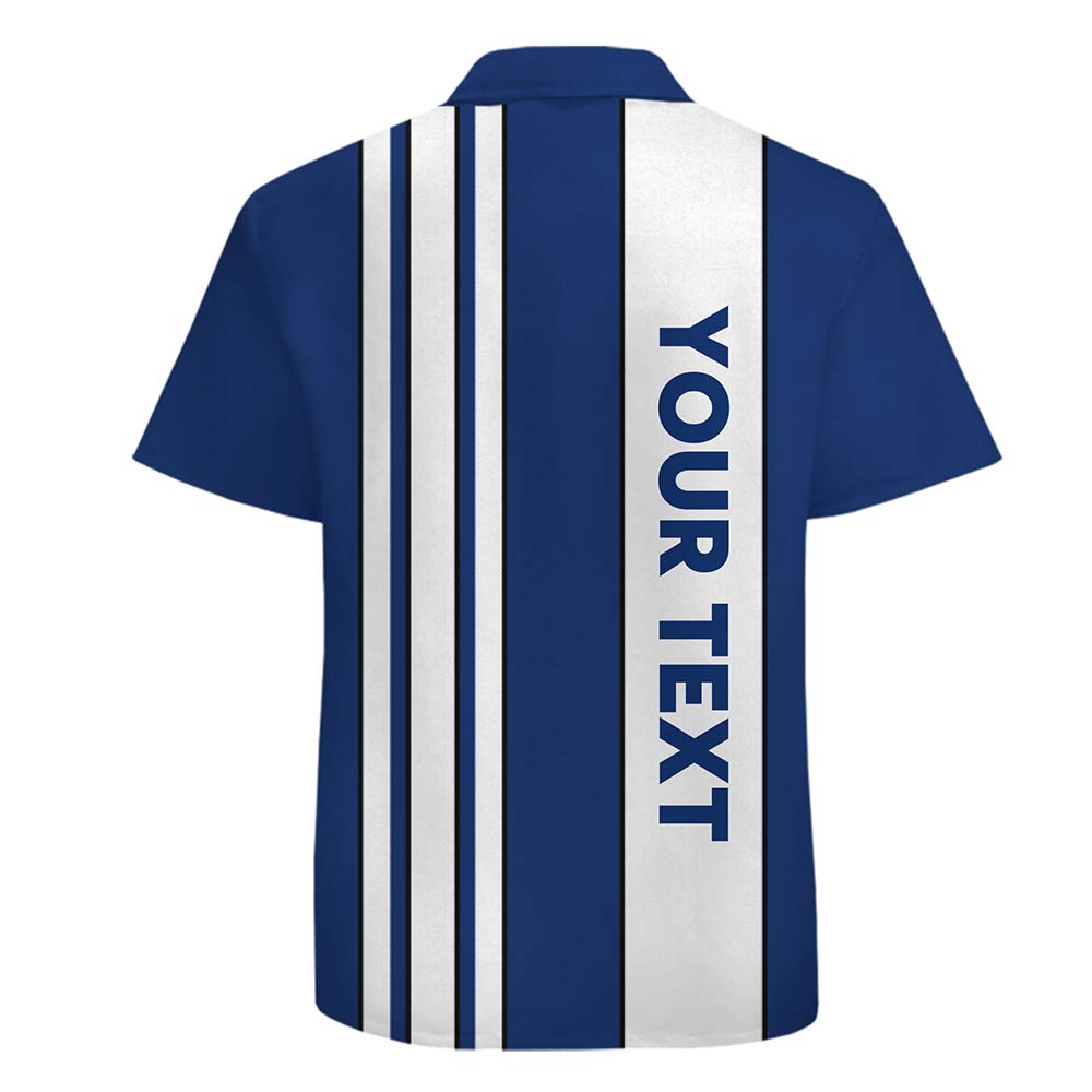 Champion Vertical Stripe Hawaiian Shirt With Logo And Team Name