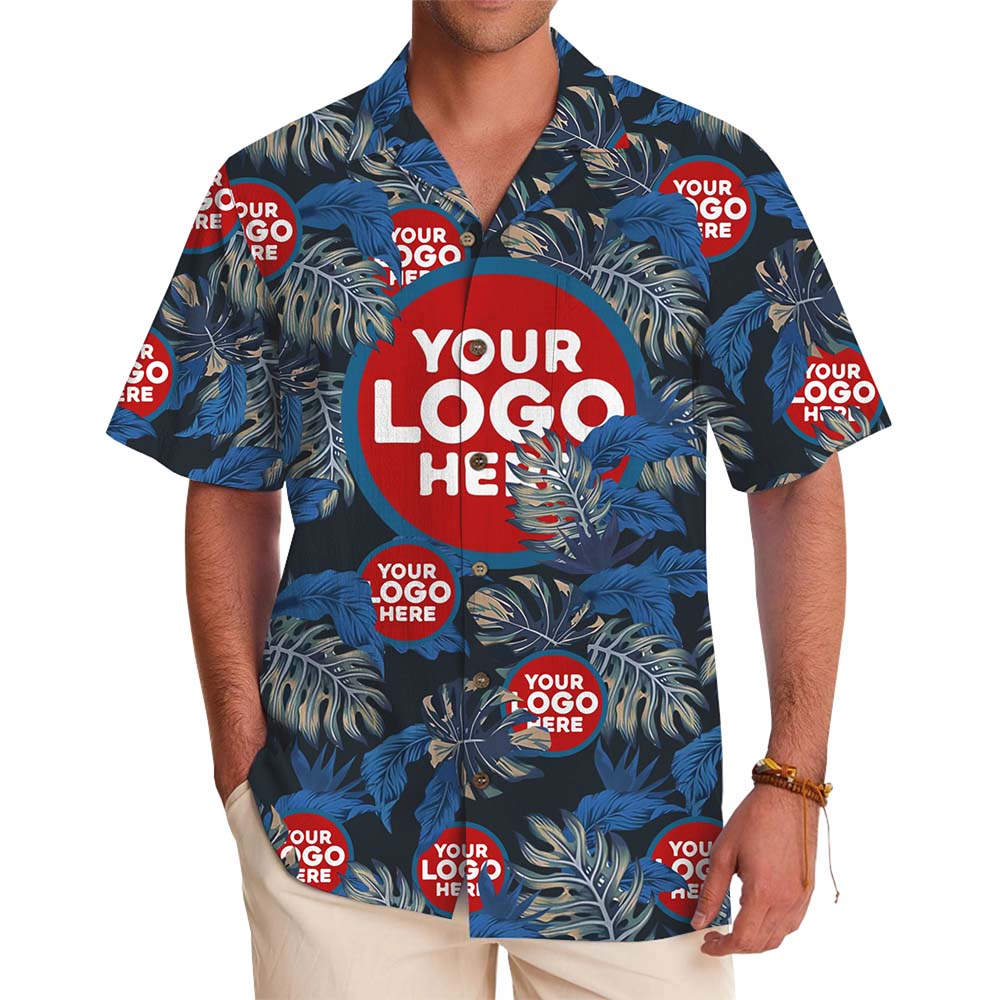 Tropical Impact Custom Logo Hawaiian Shirt - variant image 1