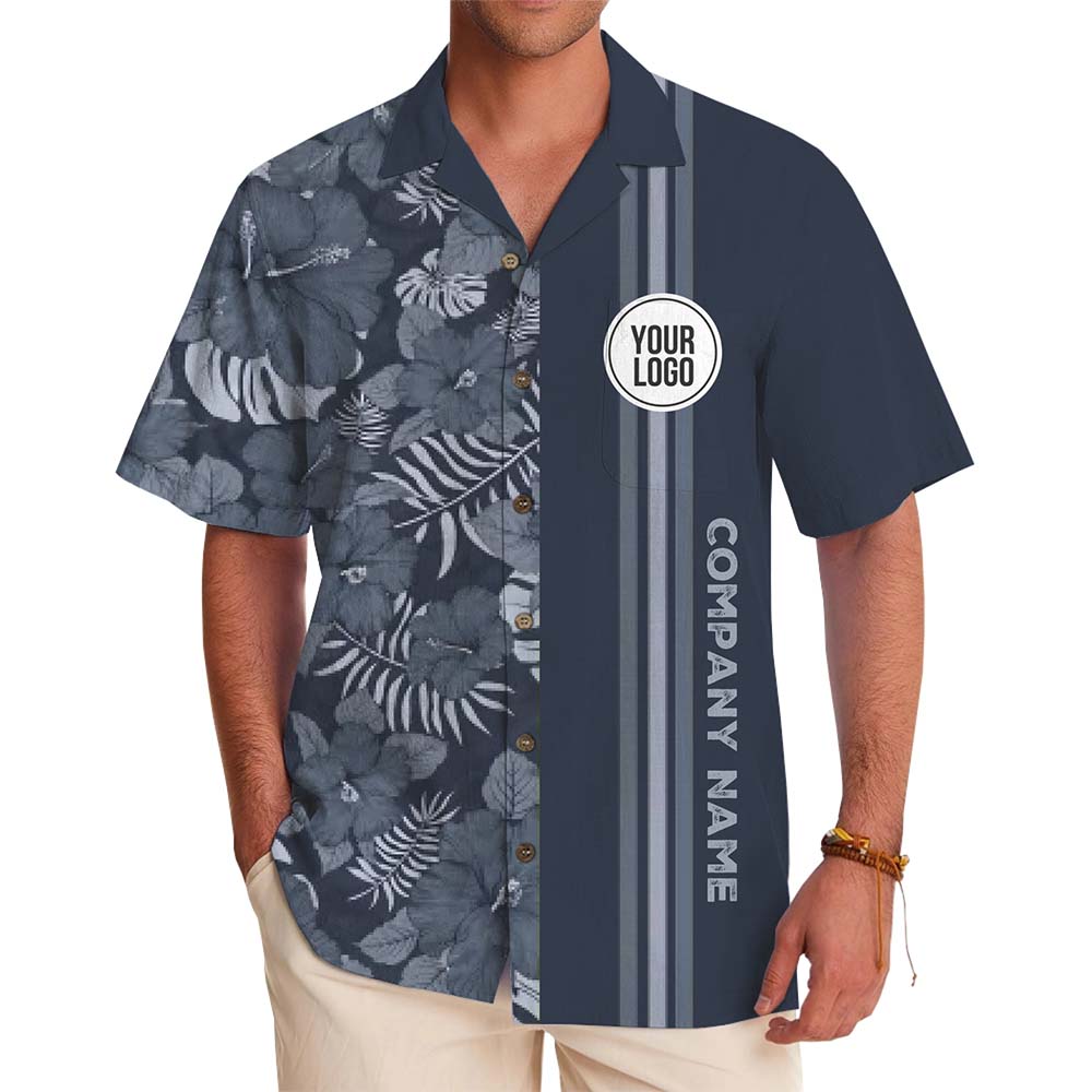 Branded Event Aloha Shirt With Custom Logo And Text - variant image 1