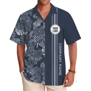 Branded Event Aloha Shirt With Custom Logo And Text