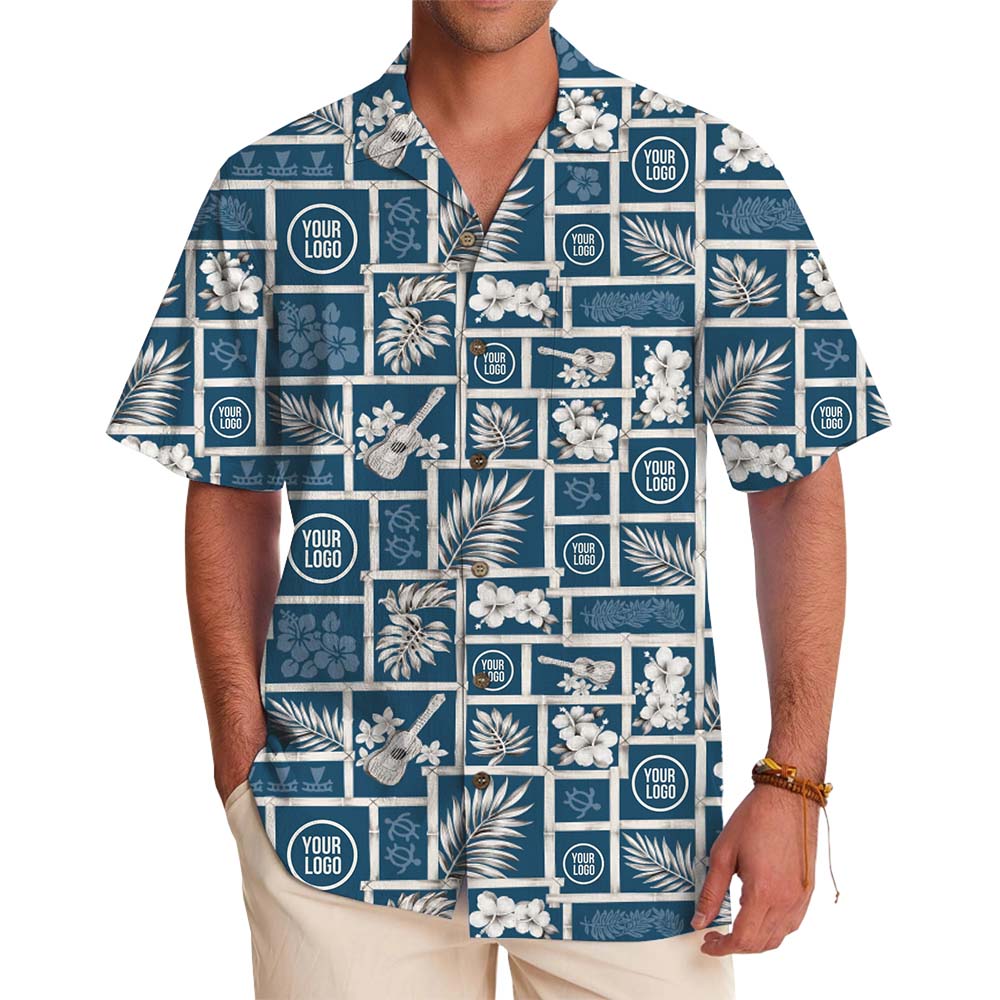 Island Harmony Custom Logo Hawaiian Shirt With Preview - variant image 1