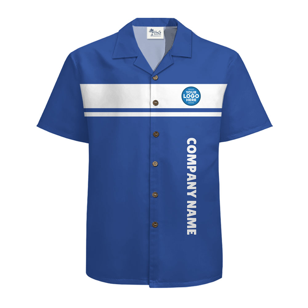 [12 Colors] Custom Logo and Company Name Hawaiian Shirt