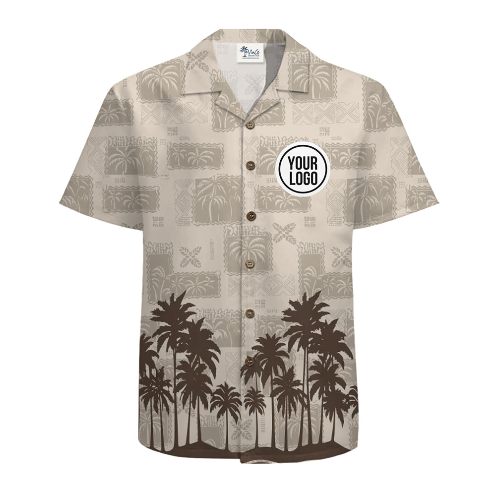 Vintage Island Style Hawaiian Shirt Custom Logo