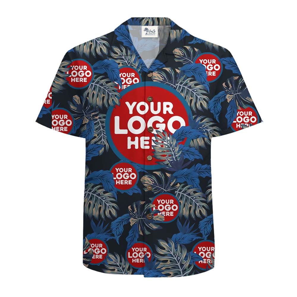 Tropical Impact Custom Logo Hawaiian Shirt