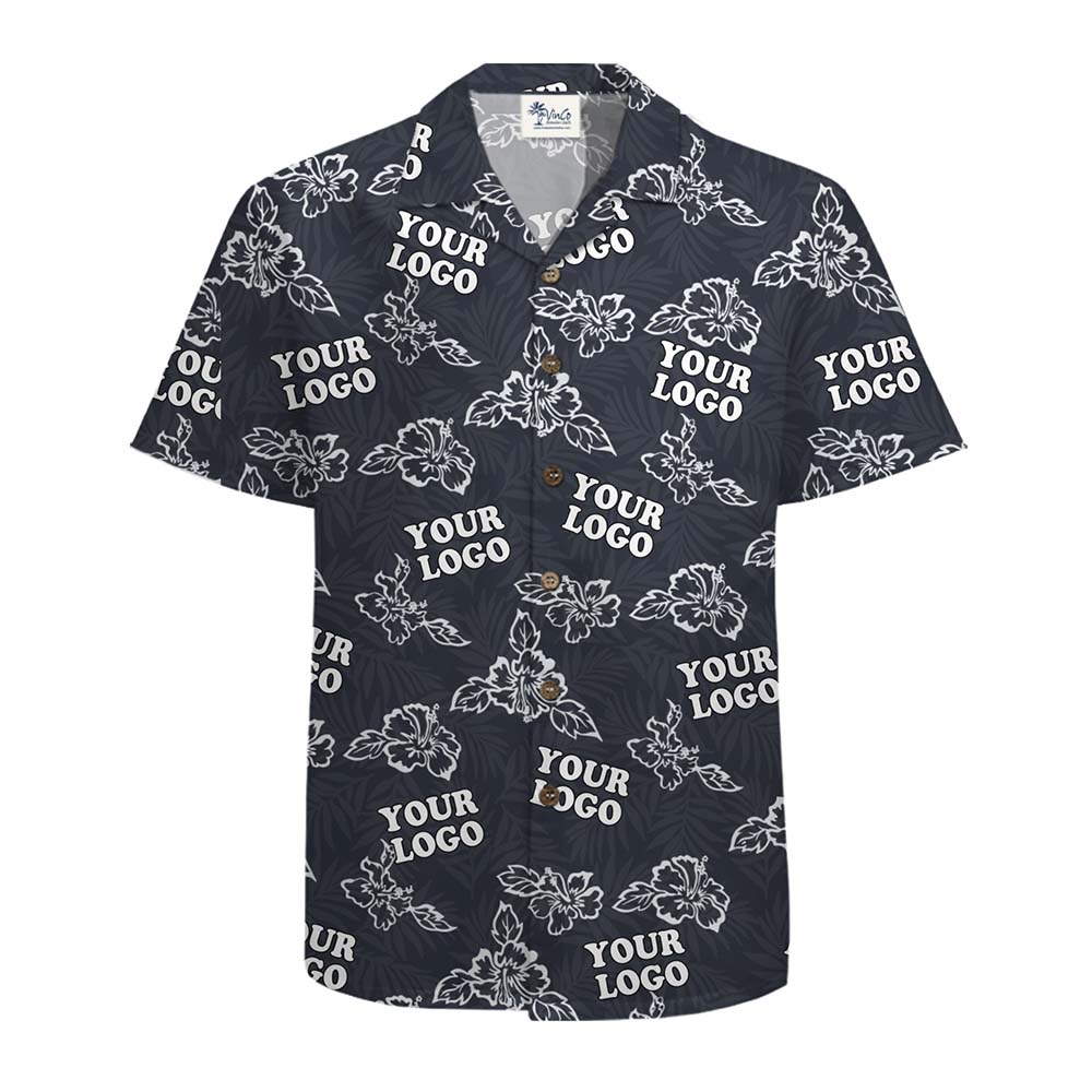 Signature Floral Logo Hawaiian Shirt With Live Preview