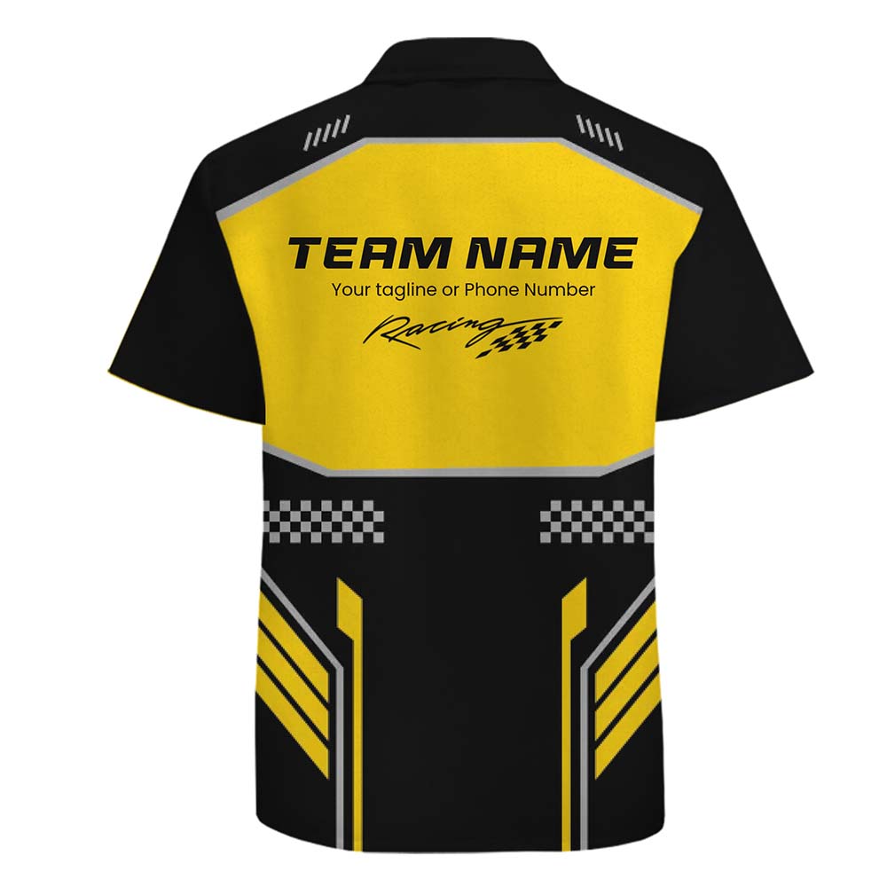 Personalized Racing Team Shirt - Custom Name, Phone Number, Tag Line