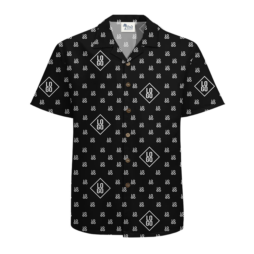 Promotional All-Over Logo Hawaiian Shirt
