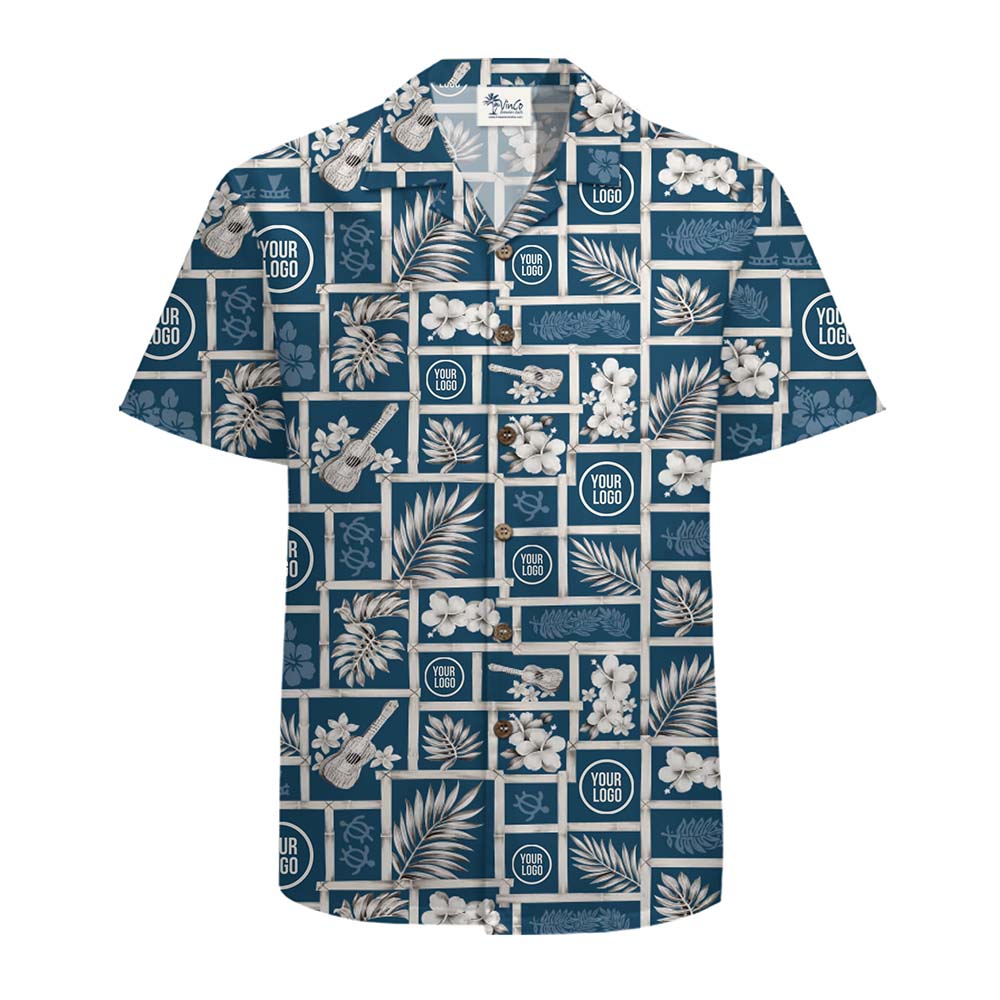 Island Harmony Custom Logo Hawaiian Shirt With Preview