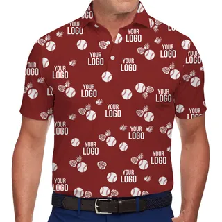 Branded Custom Baseball Style Polo Shirt for Events and Teams