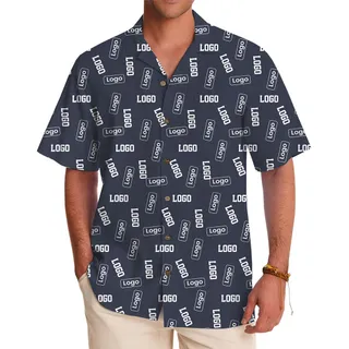 Custom Branded All-Over Print Hawaiian Shirt