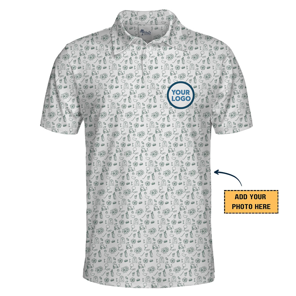 Golf Hawaiian Polo Shirt Custom Your Logo - variant image 1
