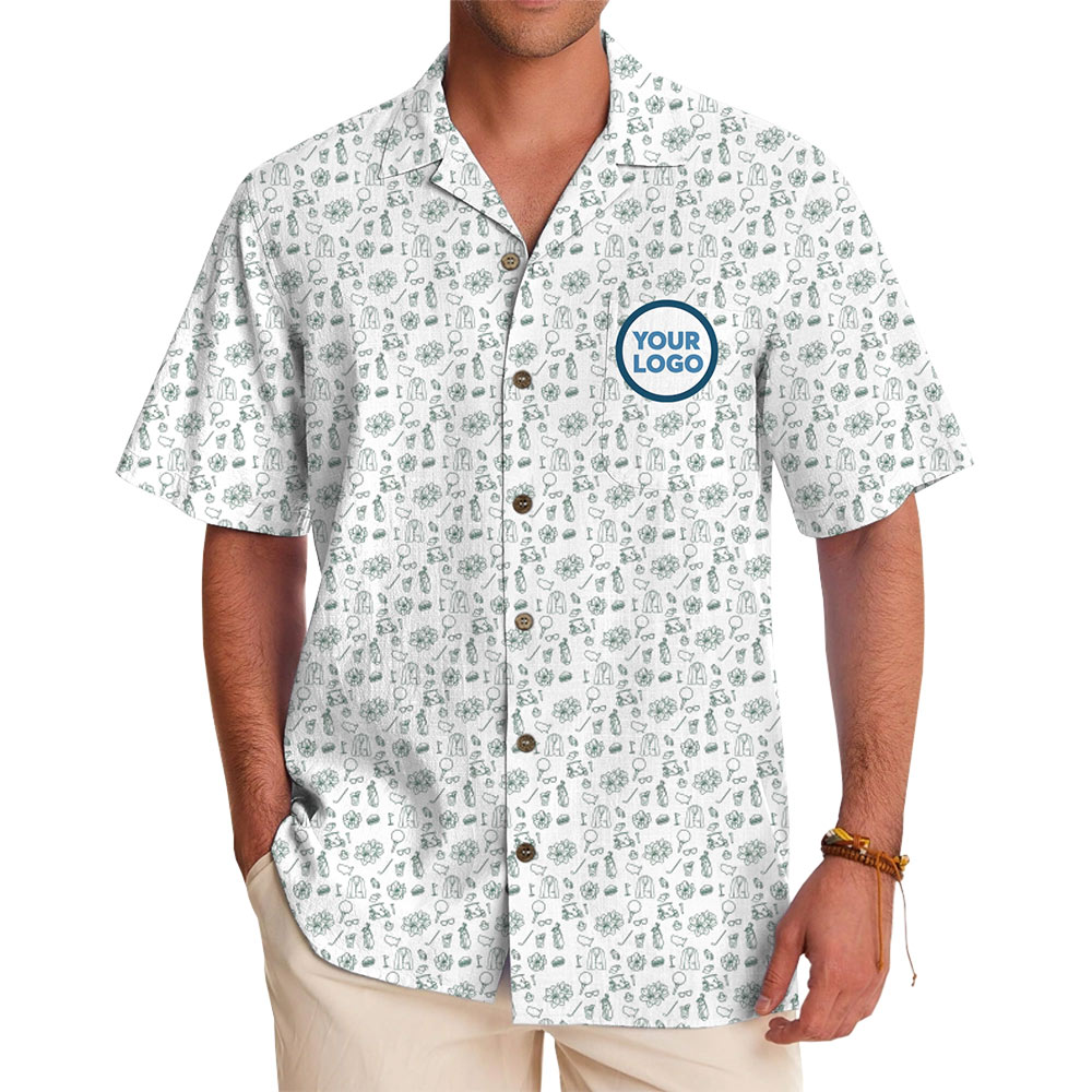 Golf Hawaiian Shirt Custom Logo With Preview - variant image 1