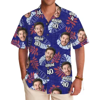 Custom Face Hawaiian Shirt for Birthdays and Fun Celebrations