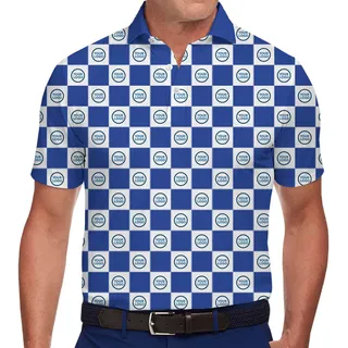 Team Checkered Logo Polo Shirt With Preview