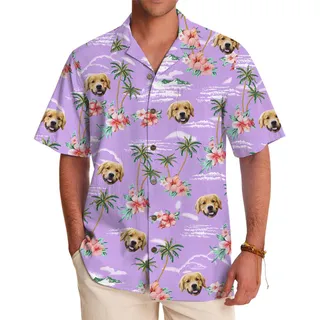 Custom Face Hawaiian Shirt – Tropical Hibiscus Edition