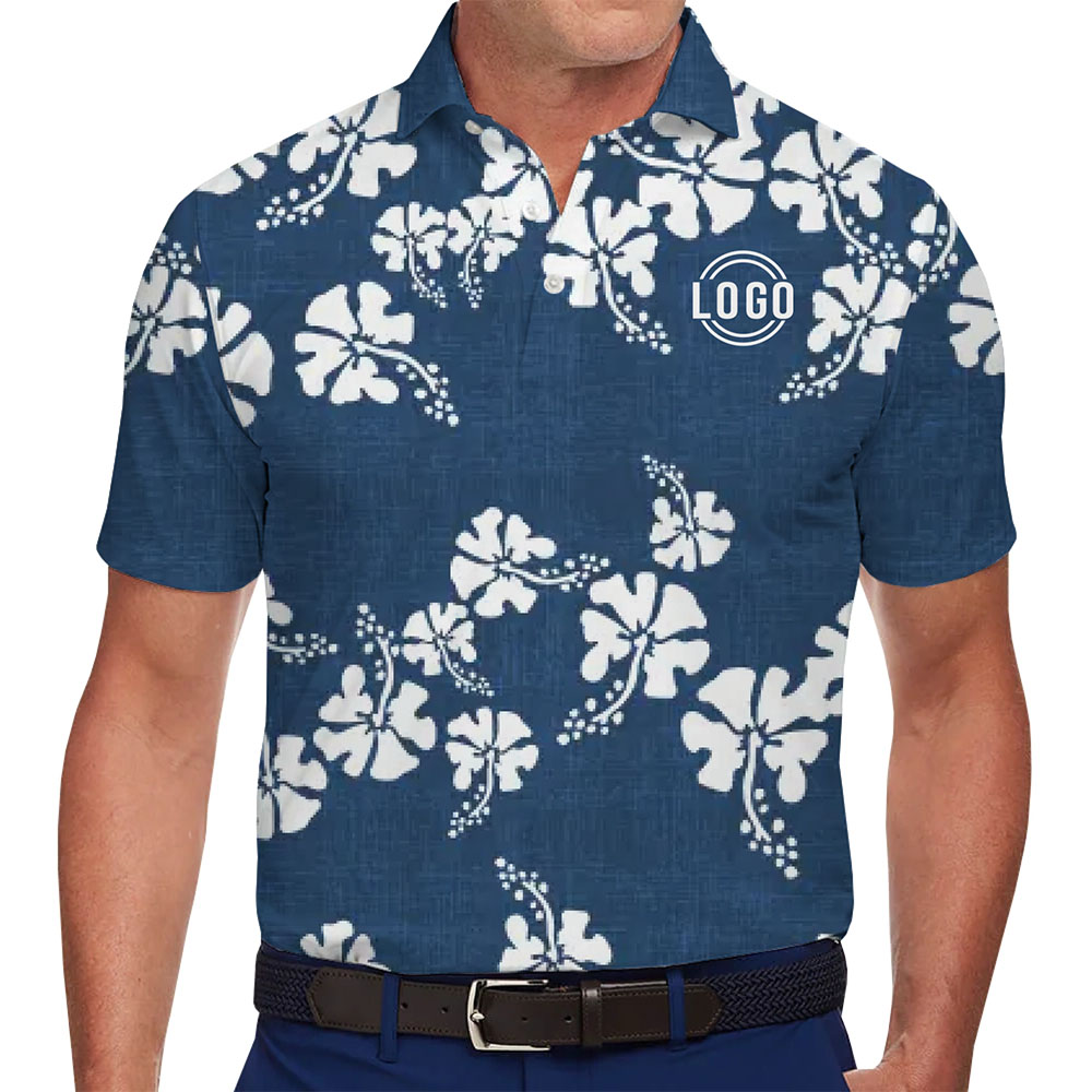 Custom Premium Branded Polo Shirt with Elegant Floral Design - variant image 1