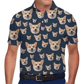 Custom Collared Polo Shirts With Faces On Them