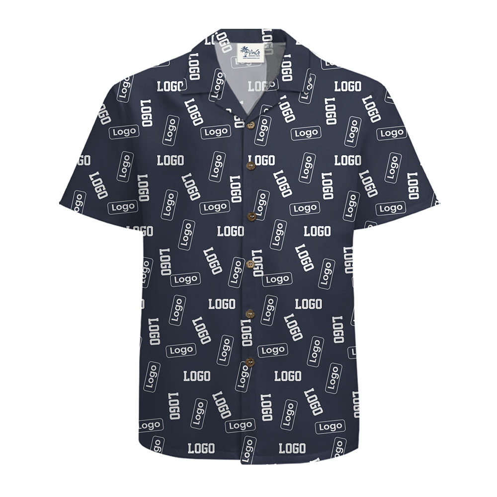 Custom Branded All-Over Print Hawaiian Shirt