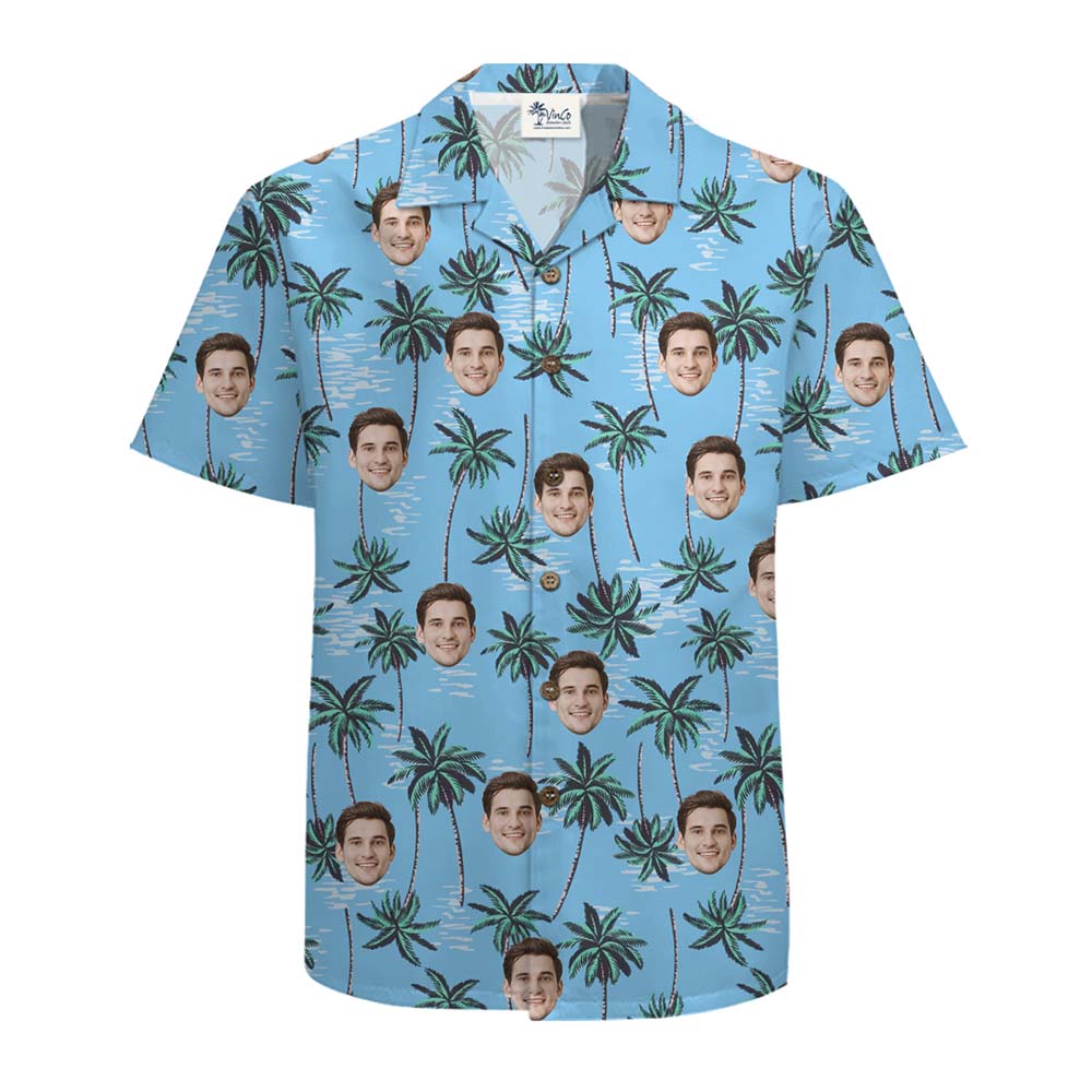 Put Your Face On Hawaiian Shirt – Palm Beach Edition
