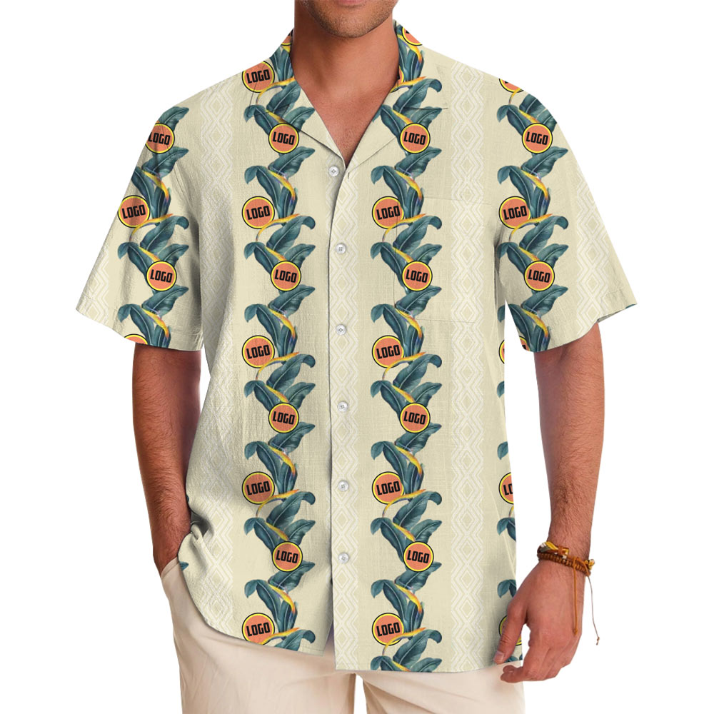 Custom Logo Border Aloha Shirt - variant image 1
