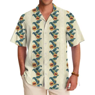 Custom Logo Border Aloha Shirt