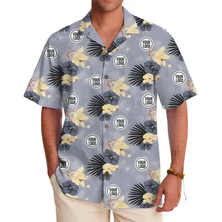 Tropical Bloom Aloha Shirt With Your Logo