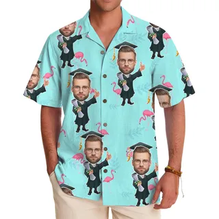 Custom Graduation Button Down Shirt With No Minimum For Family
