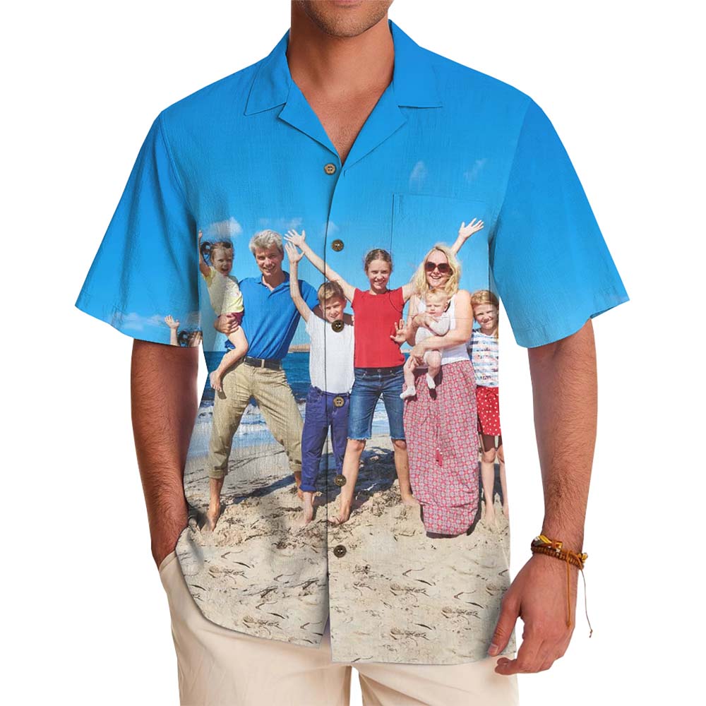 Custom Full Photo Hawaiian Shirt – Upload Any Image - variant image 1