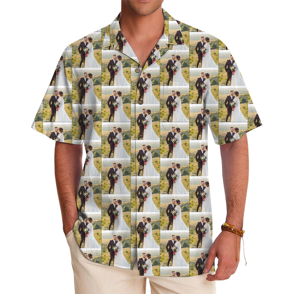 Personalized Wedding Party Shirts With Couple Picture - variant image 1